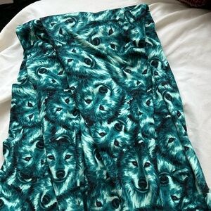 Wolf leggings- great colors.  Tall and curvy but run small.